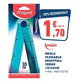 REGLA PLEGABLE NIGHTFALL TEENS 15/30CM