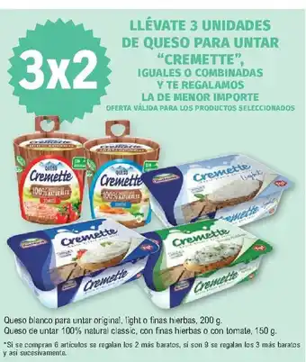 E.Leclerc Cremette Llévate 3 Unidades De Queso Para Untar oferta