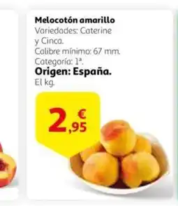 Alcampo Melocotón amarillo oferta