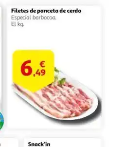 Alcampo Filetes de panceta de cerdo oferta