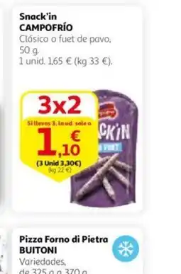 Alcampo Snack'in CAMPOFRÍO oferta