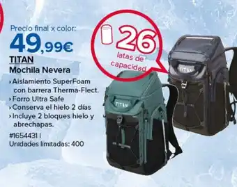 Costco TITAN Mochila Nevera oferta