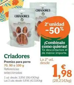 TiendAnimal Criadores - premios para perro oferta