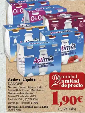 Gadis Actimel Líquido DANONE oferta