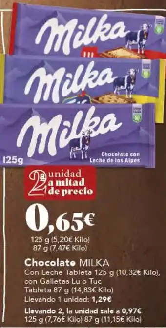 Gadis Chocolate MILKA oferta