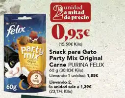 Gadis Snack para Gato Party Mix Original Carno PURINA FELIX oferta