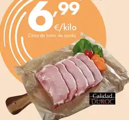 Supermercados Lupa Cinta de lomo de cerdo. oferta