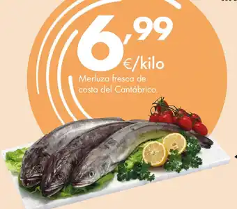 Supermercados Lupa Merluza fresca de costa del Cantábrico. oferta