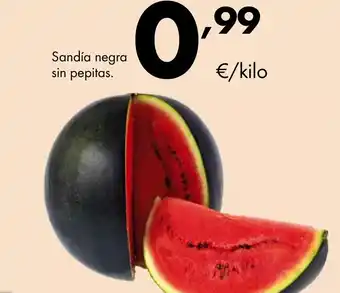 Supermercados Lupa Sandía negra sin pepitas. oferta