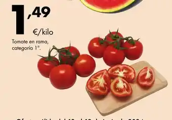 Supermercados Lupa Tomate en rama, categoría 1°. oferta