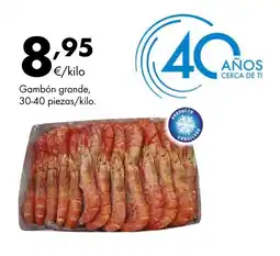 Supermercados Lupa Gambón grande, 30-40 piezas/kilo. oferta
