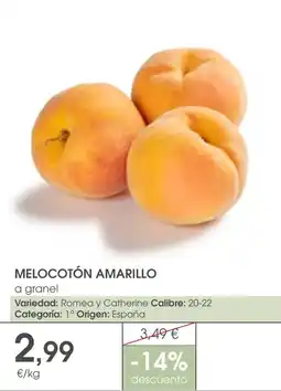 Supermercados Plaza MELOCOTÓN AMARILLO oferta