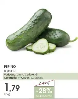 Supermercados Plaza PEPINO oferta