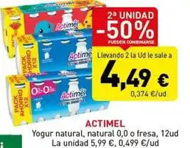 Hiperber Actimel - yogur natural oferta