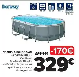 Carrefour Bestway - piscina tubular oval oferta