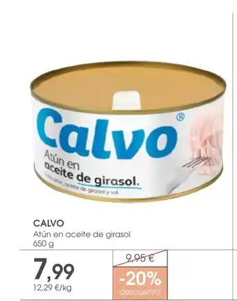 Supermercados Plaza CALVO Atún en aceite de girasol oferta