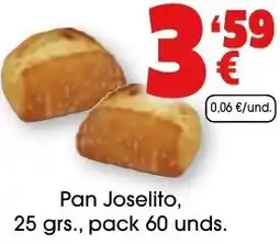 TOP Cash & Carry Pan Joselito, 25 grs., pack 60 unds. oferta