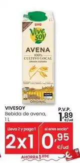 Eroski Vivesoy - bebida de avena oferta