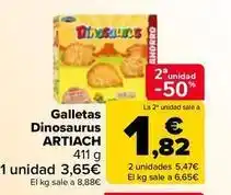 Carrefour Artiach - galletas dinosaurus oferta
