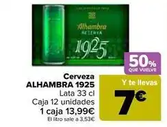 Carrefour Alhambra - cerveza 1925 oferta