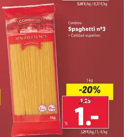 Lidl Combino Spaghetti nº3 oferta