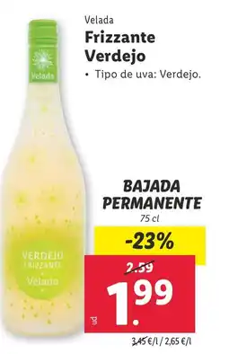 Lidl Velada Frizzante Verdejo oferta