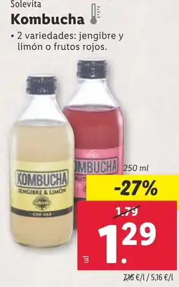 Lidl Solevita Kombucha oferta