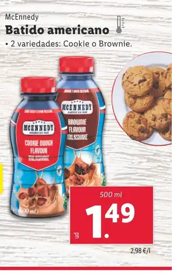 Lidl McEnnedy Batido americano oferta