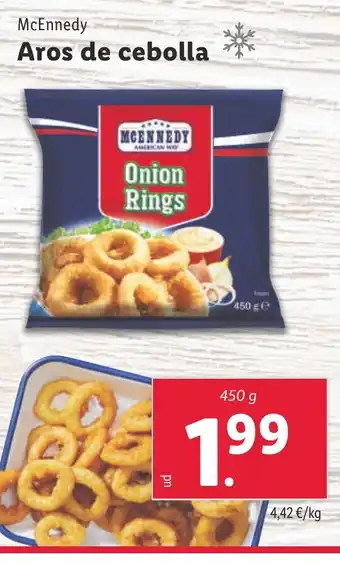 Lidl McEnnedy Aros de cebolla oferta