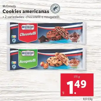 Lidl McEnnedy Cookies americanas oferta