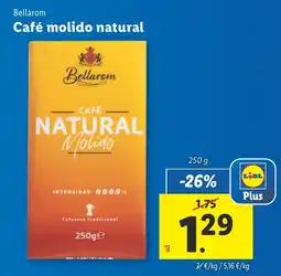 Lidl Bellarom Café molido natural oferta