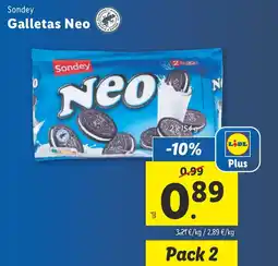 Lidl Sondey Galletas Neo oferta