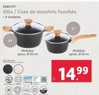 Lidl ERNESTO® Olla / Cazo de aluminio fundido oferta