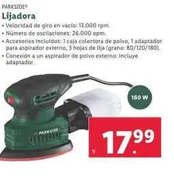 Lidl PARKSIDE® Lijadora oferta