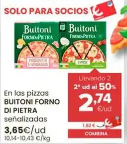 Autoservicios Familia Buitoni - en las pizzas forno di pietra oferta