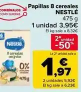 Carrefour Nestlé - papillas 8 cereales oferta