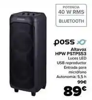Carrefour Poss - altavoz hpw pstps53 oferta
