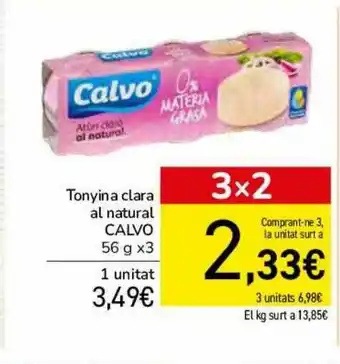 Tonyina Clara Al Natural Calva 56g x 3
