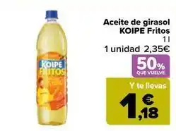 Carrefour Koipe - aceite de girasol fritos oferta