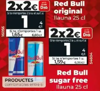 Dia Red Bull sugar free oferta