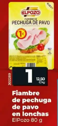 Maxi Dia Fiambre de pechuga de pavo en lonchas oferta
