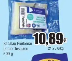 FROIZ Bacalao Froitomar Lomo Desalado 500 g oferta