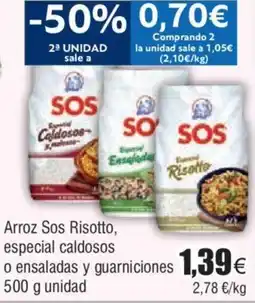 FROIZ Arroz Sos Risotto, especial caldosos o ensaladas y guarniciones 500 g unidad oferta