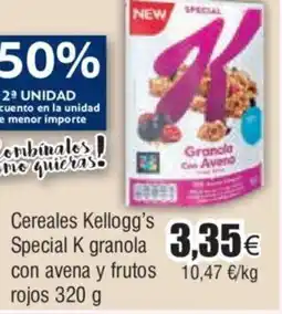 FROIZ Cereales Kellogg's Special K granola con avena y frutos rojos 320 g oferta