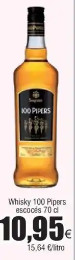 FROIZ Whisky 100 Pipers escocés 70 cl oferta