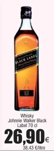 FROIZ Whisky Johnnie Walker Black Label 70 cl oferta
