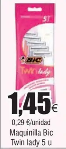 FROIZ Maquinilla Bic Twin lady 5 u oferta