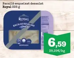 Sorli Bacallà esqueixat dessalat Royal 225 g oferta