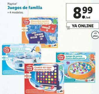 Lidl Juegos de mesa playtive oferta