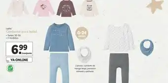 Lidl Conjunto bebé lupilu oferta